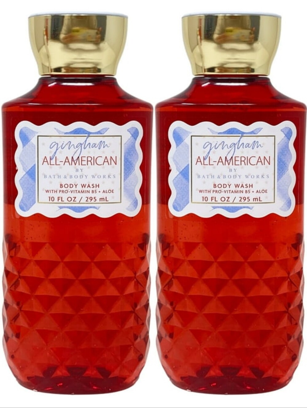 Bath & Body Works Gingham All-American Body Wash Set of 2 NEW RARE